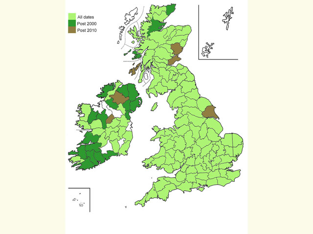  Distribution map Copyright Martin Evans 