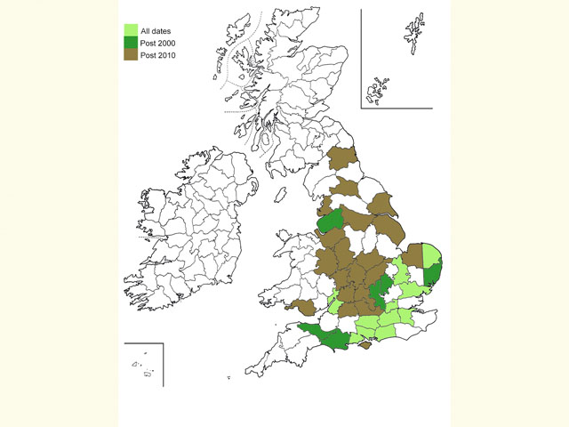  Distribution map Copyright Martin Evans 