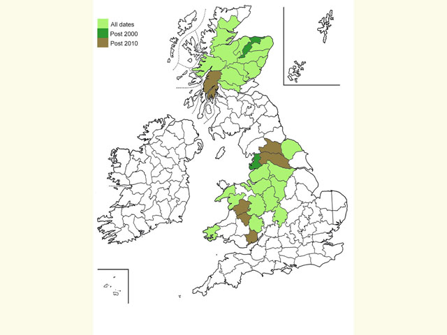  Distribution map Copyright Martin Evans 