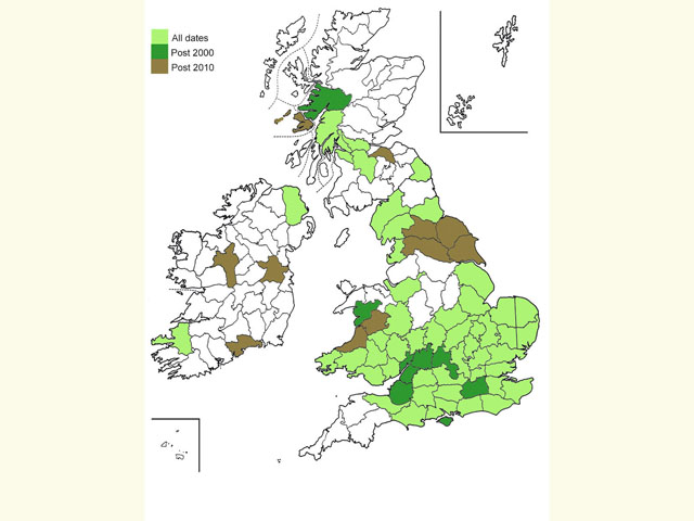  Distribution map Copyright Martin Evans 