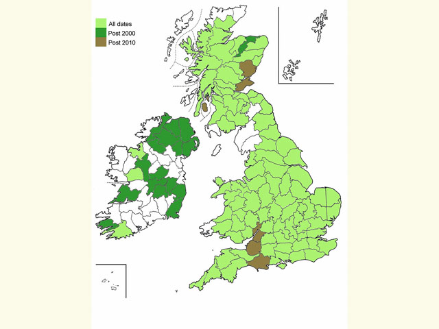  Distribution map Copyright Martin Evans 