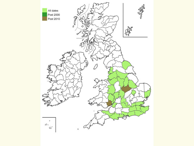  Distribution map Copyright Martin Evans 