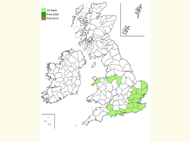  Distribution map Copyright Martin Evans 