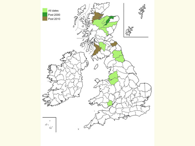  Distribution map Copyright Martin Evans 