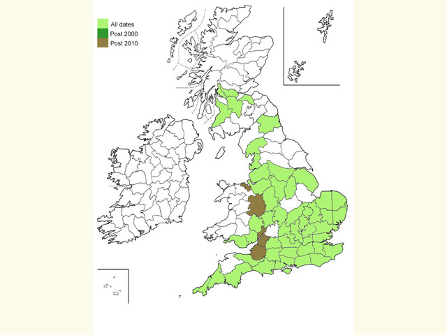  Distribution map Copyright Martin Evans 