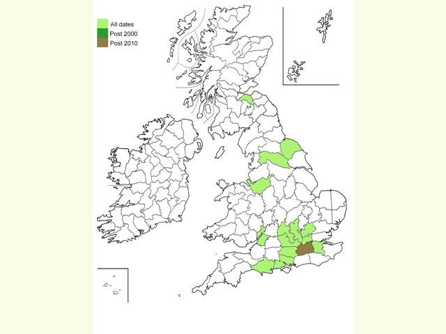  Distribution map Copyright Martin Evans 