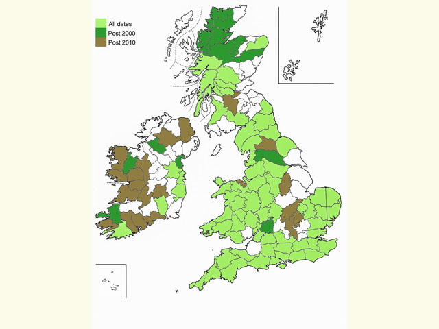  Distribution map Copyright Martin Evans 