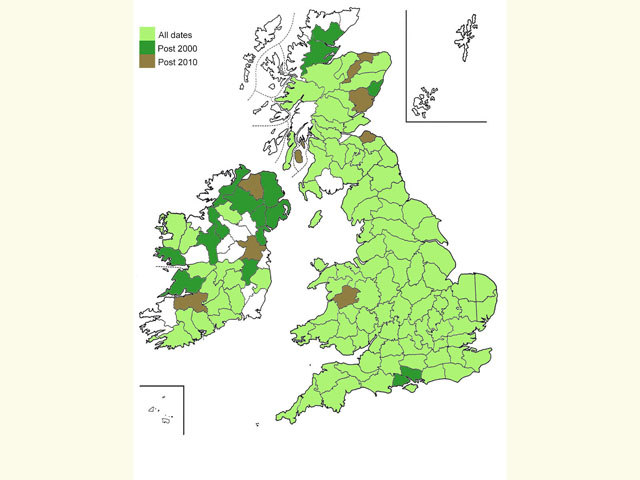  Distribution map Copyright Martin Evans 