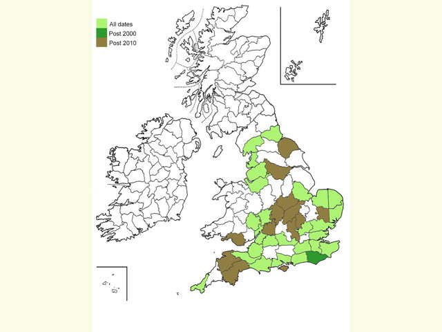  Distribution map Copyright Martin Evans 