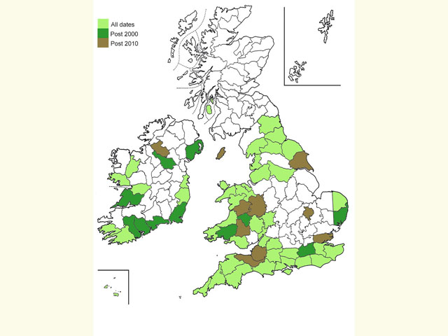  Distribution map Copyright Martin Evans 