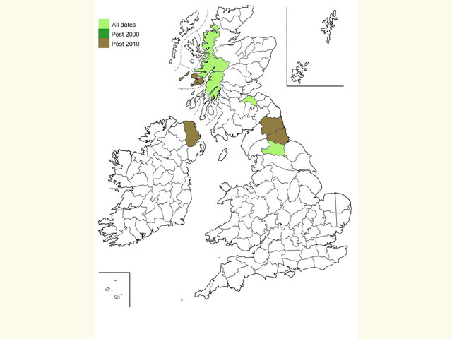  Distribution map Copyright Martin Evans 