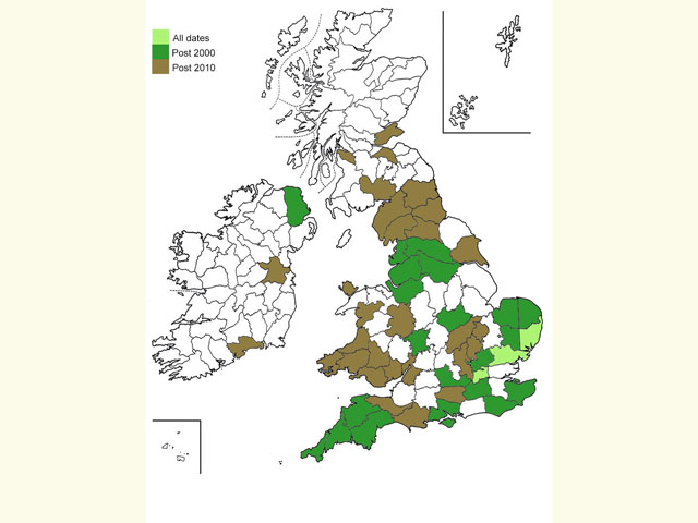  Distribution map Copyright Martin Evans 