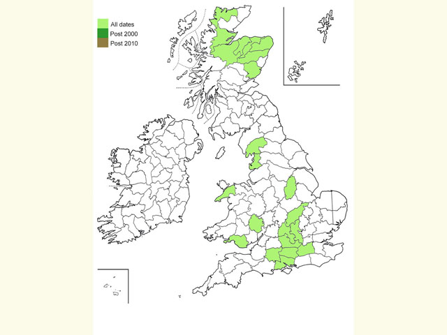  Distribution map Copyright Martin Evans 