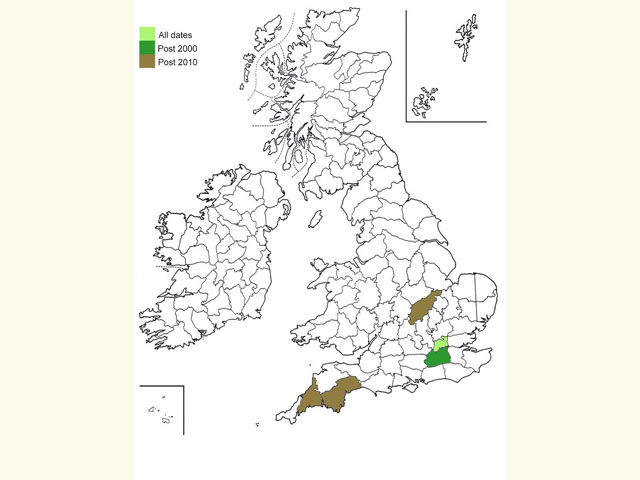  Distribution map Copyright Martin Evans 