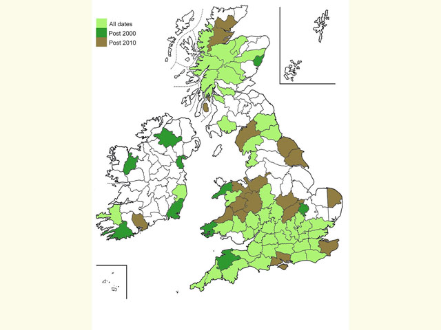  Distribution map Copyright Martin Evans 