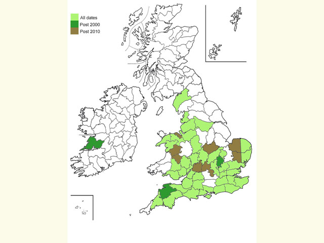  Distribution map Copyright Martin Evans 