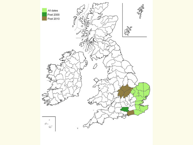  Distribution map Copyright Martin Evans 