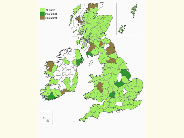  Distribution map Copyright Martin Evans 