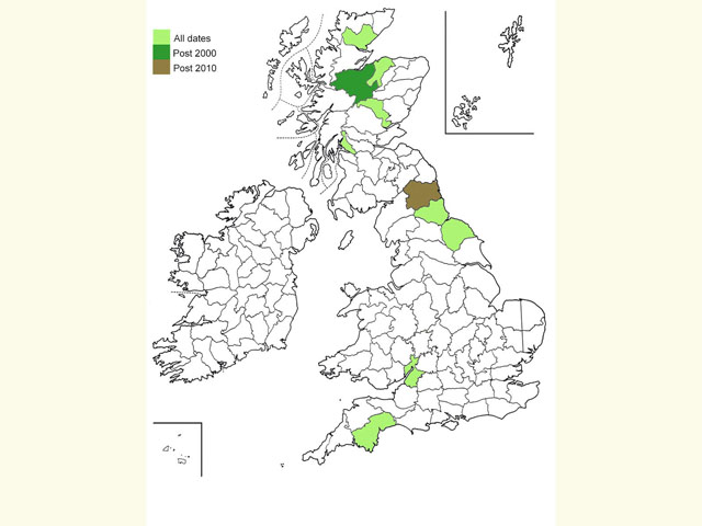  Distribution map Copyright Martin Evans 