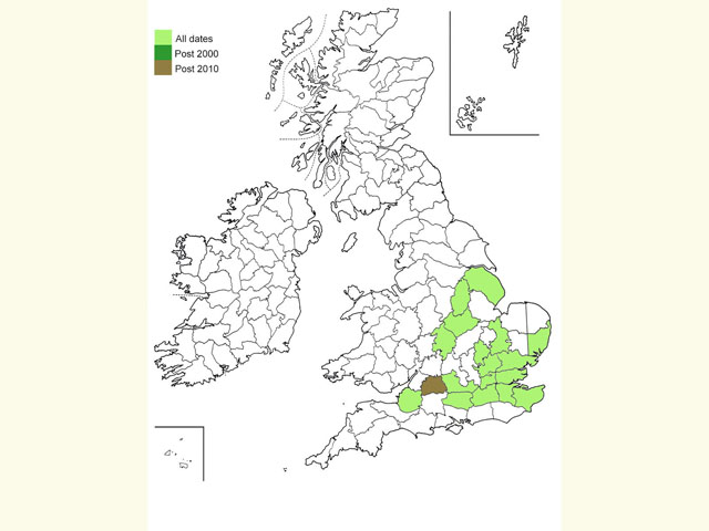  Distribution map Copyright Martin Evans 