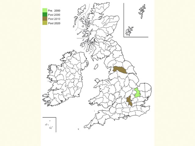  Distribution map Copyright Martin Evans 