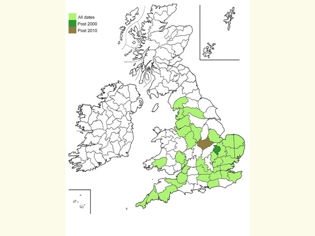  Distribution map Copyright Martin Evans 