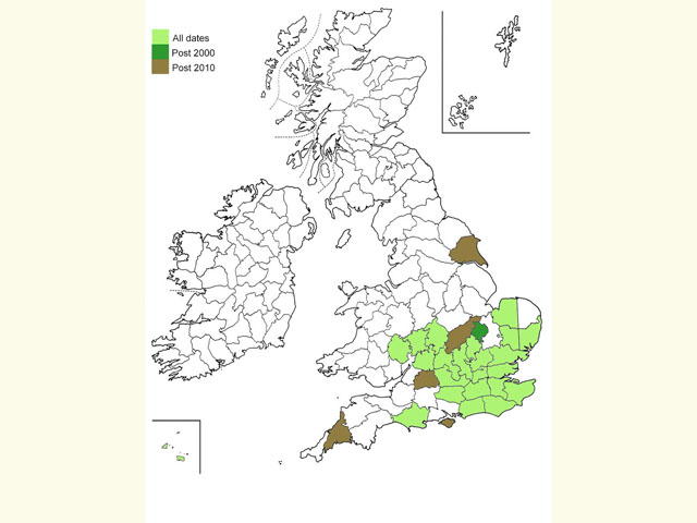  Distribution map Copyright Martin Evans 