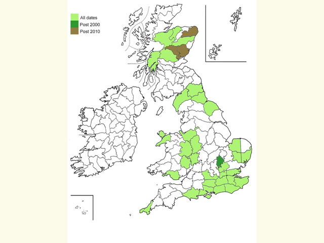  Distribution map Copyright Martin Evans 