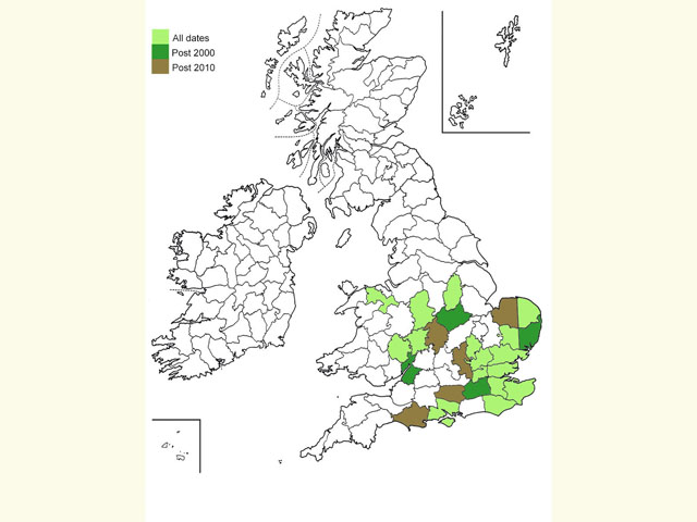  Distribution map Copyright Martin Evans 