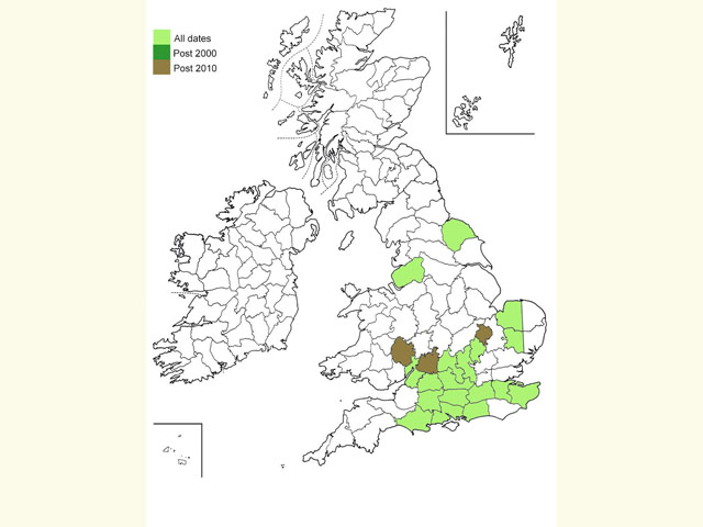  Distribution map Copyright Martin Evans 