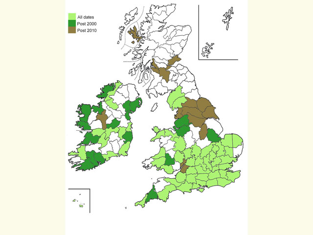  Distribution map Copyright Martin Evans 