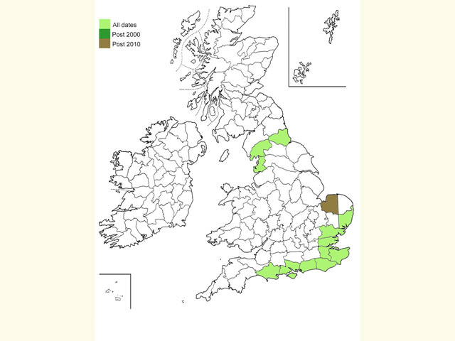  Distribution map Copyright Martin Evans 