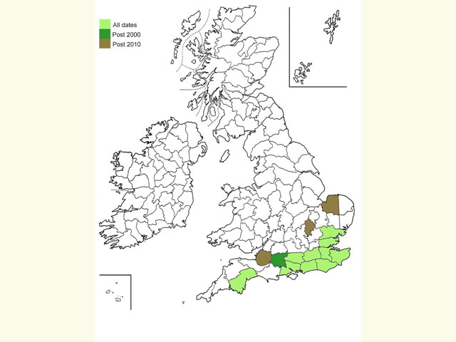  Distribution map Copyright Martin Evans 