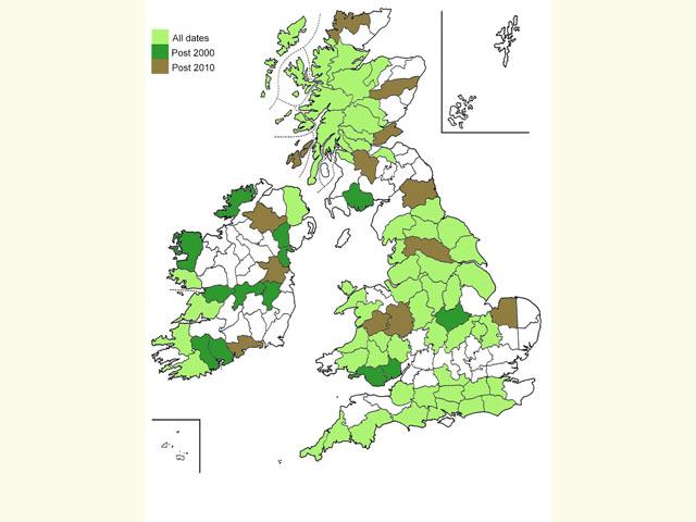  Distribution map Copyright Martin Evans 