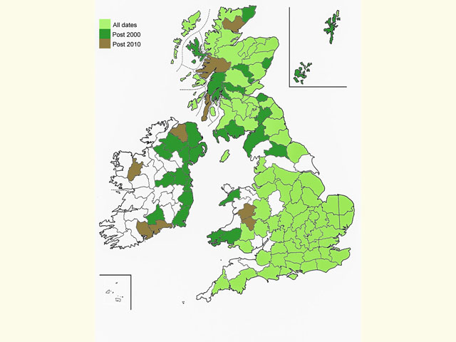  Distribution map Copyright Martin Evans 