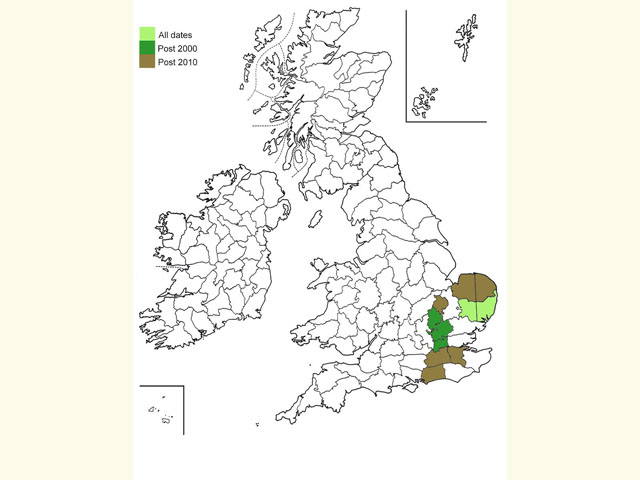  Distribution map Copyright Martin Evans 