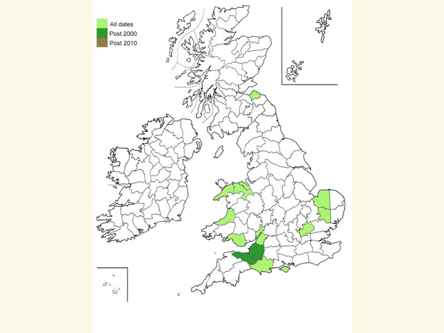  Distribution map Copyright Martin Evans 