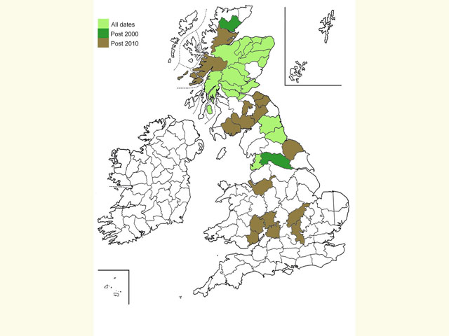  Distribution map Copyright Martin Evans 