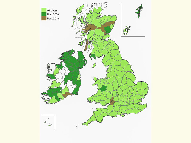  Distribution map Copyright Martin Evans 