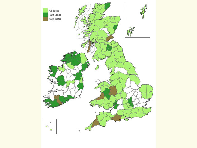  Distribution map Copyright Martin Evans 