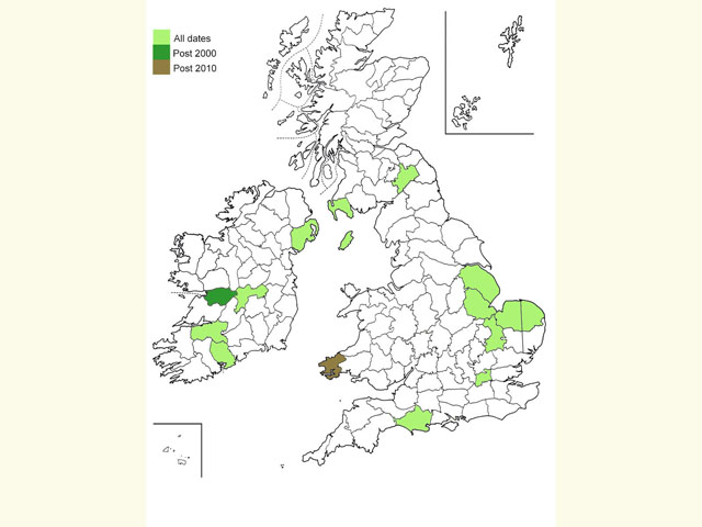  Distribution map Copyright Martin Evans 