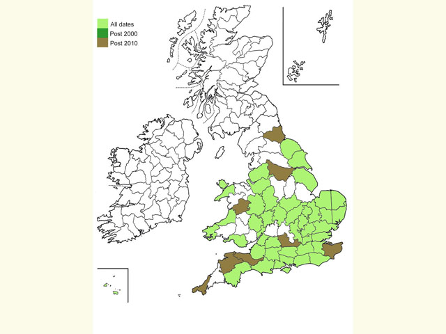  Distribution map Copyright Martin Evans 