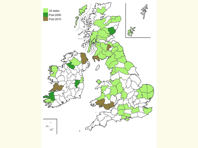  Distribution map Copyright Martin Evans 