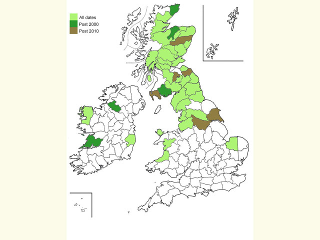  Distribution map Copyright Martin Evans 