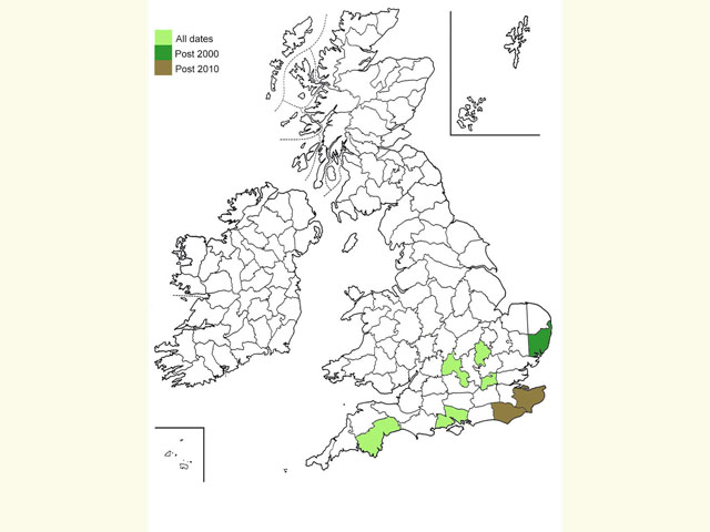  Distribution map Copyright Martin Evans 