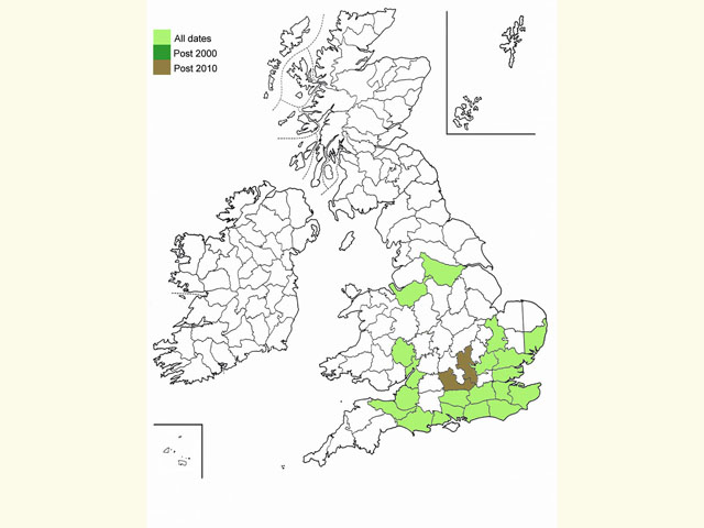  Distribution map Copyright Martin Evans 