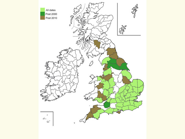  Distribution map Copyright Martin Evans 