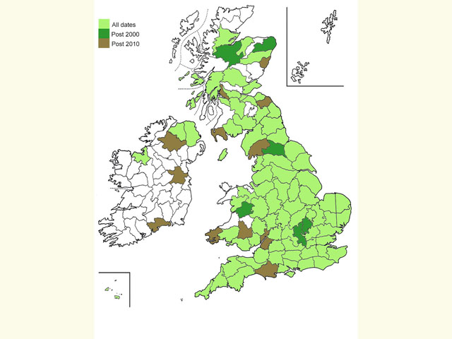  Distribution map Copyright Martin Evans 