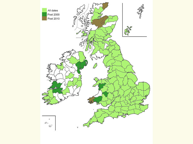  Distribution map Copyright Martin Evans 