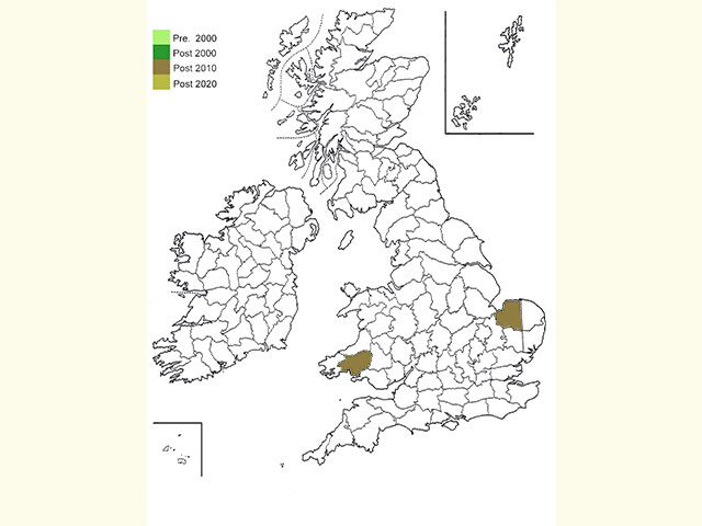  Distribution map Copyright Martin Evans 